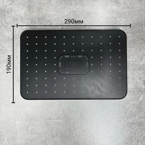 Душевой комплект Haiba: Душевая стойка HB24548-7 + смеситель для раковины HB10548-7, цвет чёрный/хром - фото 12