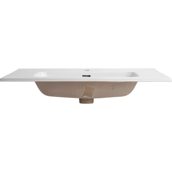 Тумба подвесная с раковиной-столешницей Aquatek 80 см AQ77080-MW, белый матовый - фото 7