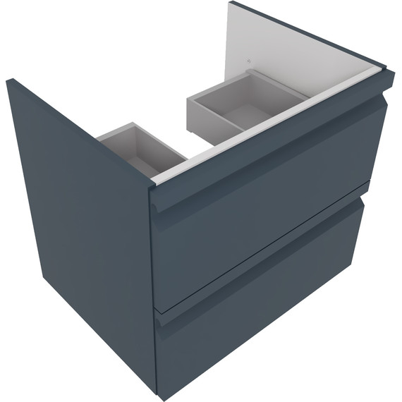 Тумба подвесная с раковиной Aquatek 60 см AQ77060-MG, серый матовый - фото 3