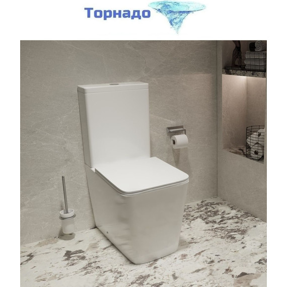 Унитаз-компакт Vincea Q-Line VT2-12T с тонкой крышкой микролифт - фото 