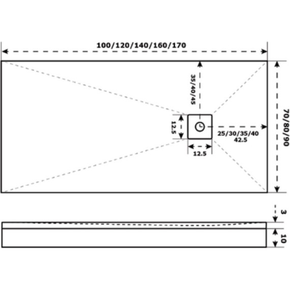 Каменный поддон Bas Essentia 120x80 см - фото 7