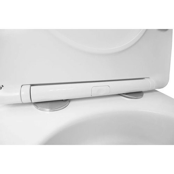 Инсталляция с подвесным унитазом комплект: Grohe Rapid SL 38772001 с подвесным безободковым унитазом Azario Trevi AZ-0093UQ3 TORNADO сиденье микролифт, крепление, кнопка смыва хром - фото 8