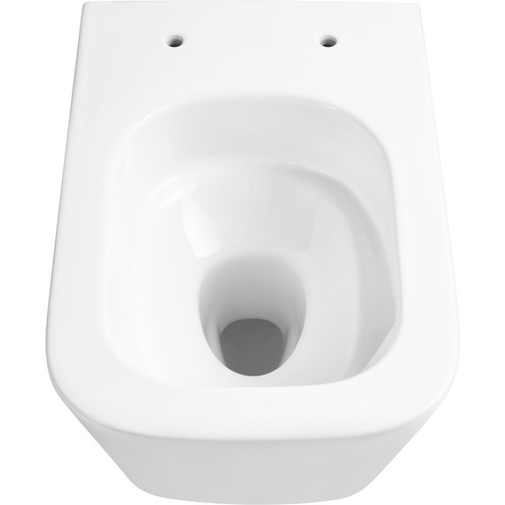 Унитаз подвесной безободковый Aquatek Либра AQ1505T-00 с тонкой крышкой микролифт (система смыва Торнадо) - фото 2