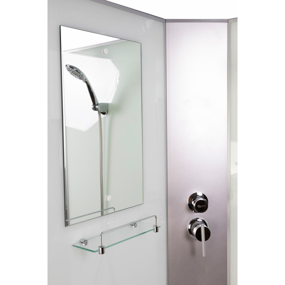 Гидробокс Niagara 90x90 см 11011423BKG, серебро/матовое - фото 4