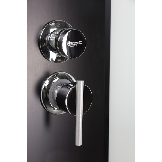 Гидробокс Niagara 80x80 см 67071414BKG, чёрный/прозрачное - фото 5