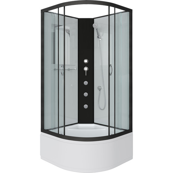 Гидробокс Niagara 90x90 см 67081414BKG, чёрный/прозрачное - фото 2