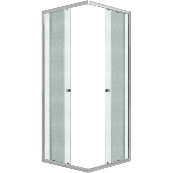 Душевое ограждение Niagara Eco 90x90 см NG-1009-14QMT, хром матовый/матовое - фото 3