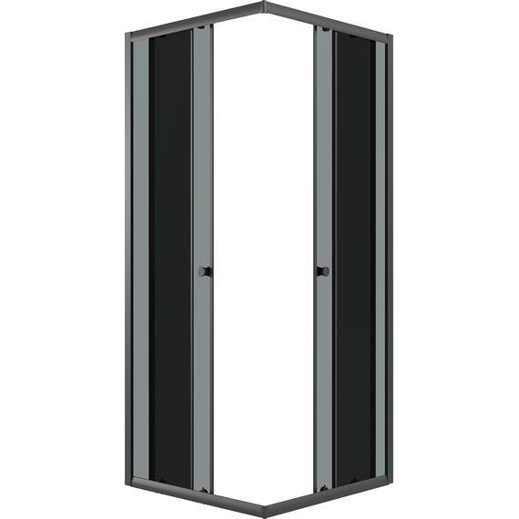 Душевое ограждение Niagara Eco 90x90 см NG-1009-14QT, чёрный матовый/тонированное - фото 3