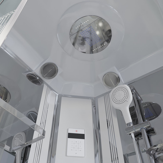 Гидробокс Niagara 100x100 см 7020164, хром/матовое - фото 4