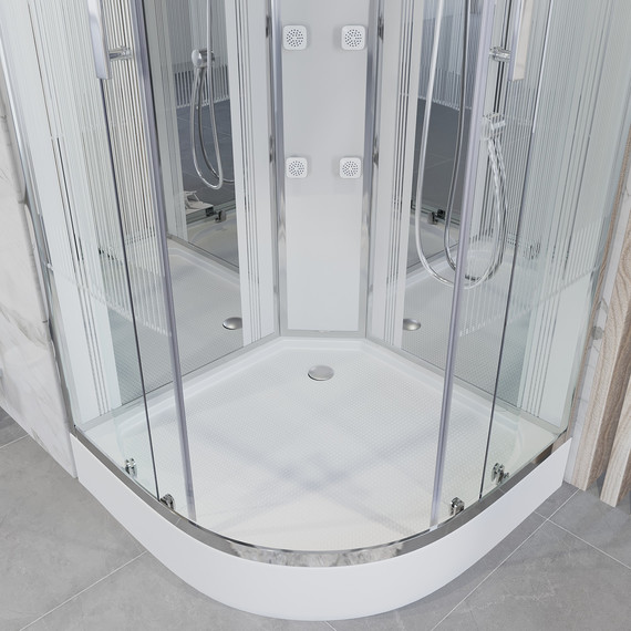 Гидробокс Niagara 100x100 см 7020164, хром/матовое - фото 7