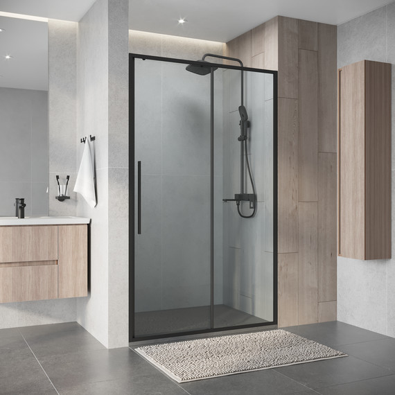 Душевая дверь Niagara Nova 110 см NG-34-11AGR, графит матовый/прозрачное - фото 