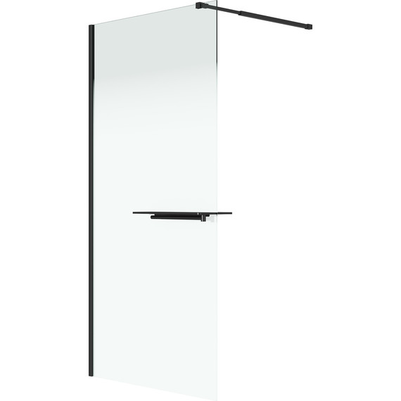 Душевая перегородка Niagara Nova 90 см NG-582-90BLACK, чёрный матовый/матовое - фото 2