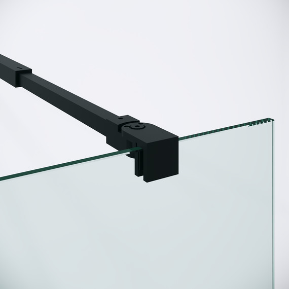 Душевая перегородка Niagara Nova 90 см NG-582-90BLACK, чёрный матовый/матовое - фото 9