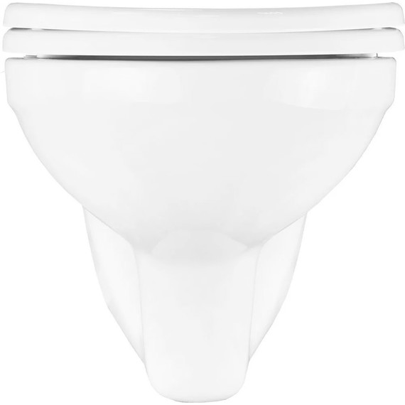 Инсталляция с подвесным унитазом комплект: Grohe Rapid SL 38772001 с подвесным безободковым унитазом Creo Ceramique Project PR1100N сиденье микролифт, крепление, кнопка смыва хром - фото 7