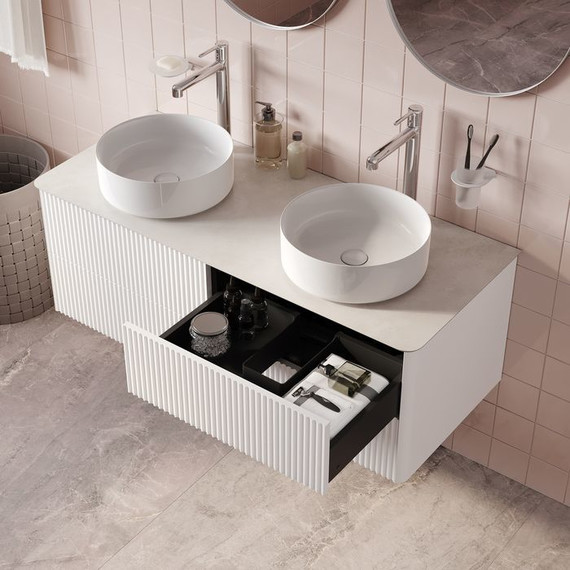 Тумба подвесная со столешницей Iddis Aiger 120 см AIG12W0i95K, белый - фото 