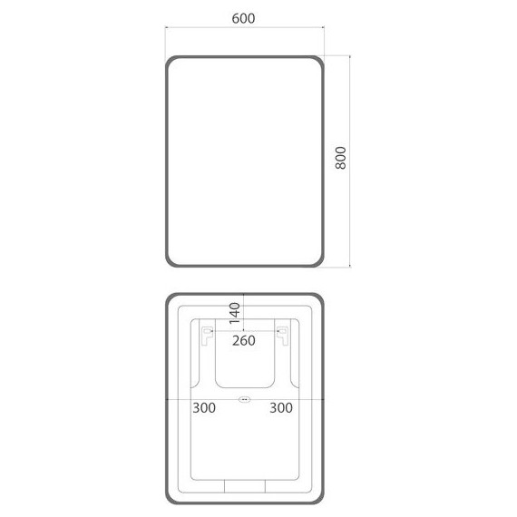 Зеркало Iddis Cloud 60х80 см CLX60T0i98 - фото 10