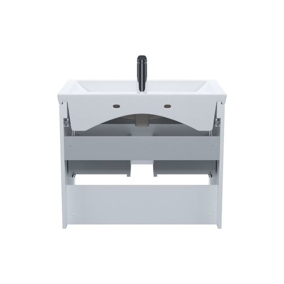 Тумба подвесная с раковиной Iddis Zodiac X 70 см ZDX70WNi95K, белый - фото 4