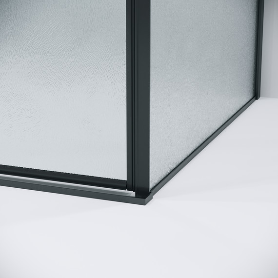 Душевое ограждение Grossman Galaxy 100x80 см 120.K33.01.1080.21.02, чёрный матовый/шиншилла - фото 9