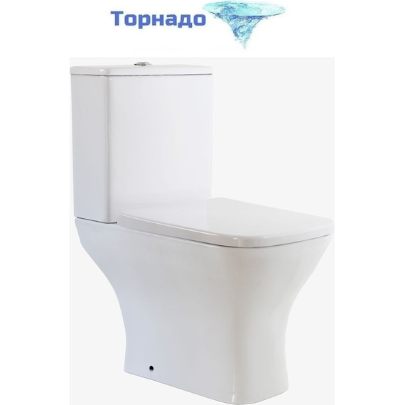 Унитаз-компакт безободковый Taliente Elegante Vortex EL45055 с крышкой микролифт - фото 