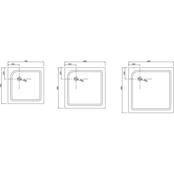 Поддон акриловый Taliente 80x80 см PTA-08082 - фото 3