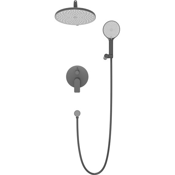 Душевая система для душа Veconi TE-500-B-C4, чёрный матовый - фото 