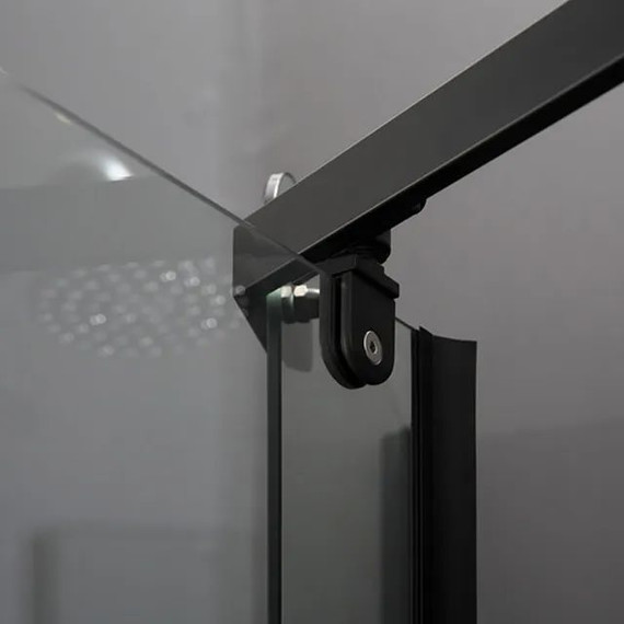 Душевое ограждение Parly 90х90 см ZPE911BE, чёрный/прозрачное - фото 5