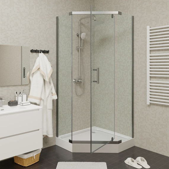 Душевое ограждение Parly 90х90 см ZPE911TE, хром/прозрачное - фото 2