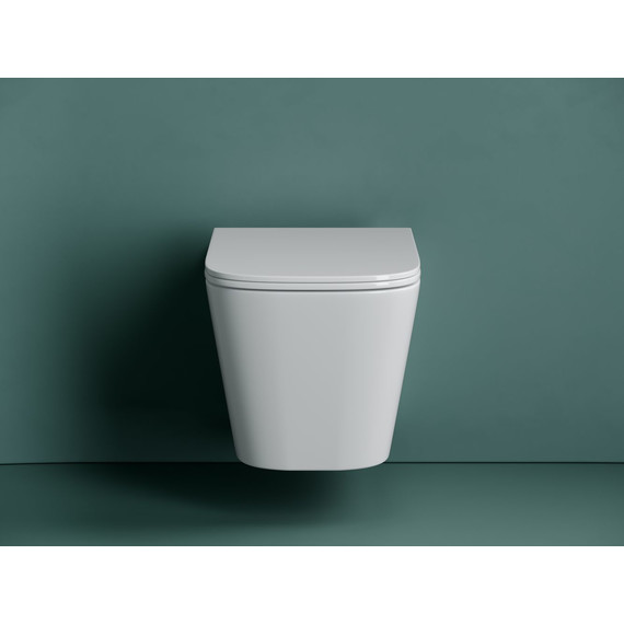 Унитаз подвесной безободковый Ceramicanova Union CN4009T (система смыва Торнадо) с крышкой микролифт, Цвет производителя: белый - фото 7