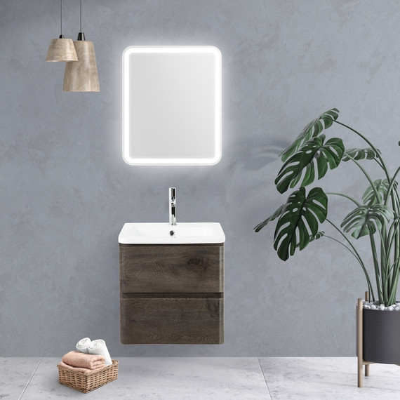 Зеркало BelBagno SPC-MAR-500-600-LED-BTN 50 см - фото 7