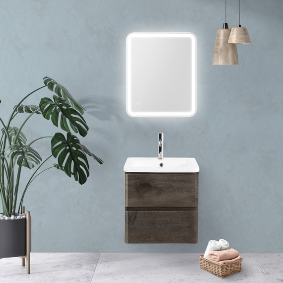 Зеркало с подсветкой и сенсорным выключателем BelBagno SPC-MAR-500-600-LED-TCH - фото 8