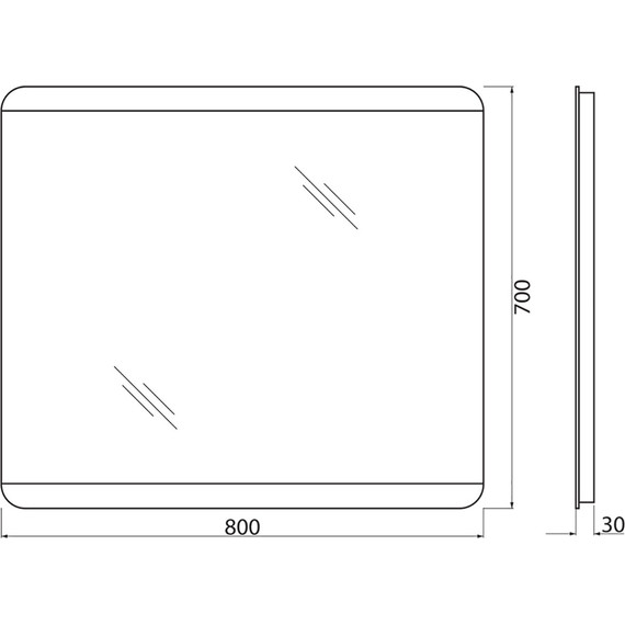 Зеркало BelBagno SPC-CEZ-800-700-LED-BTN 80 см - фото 8