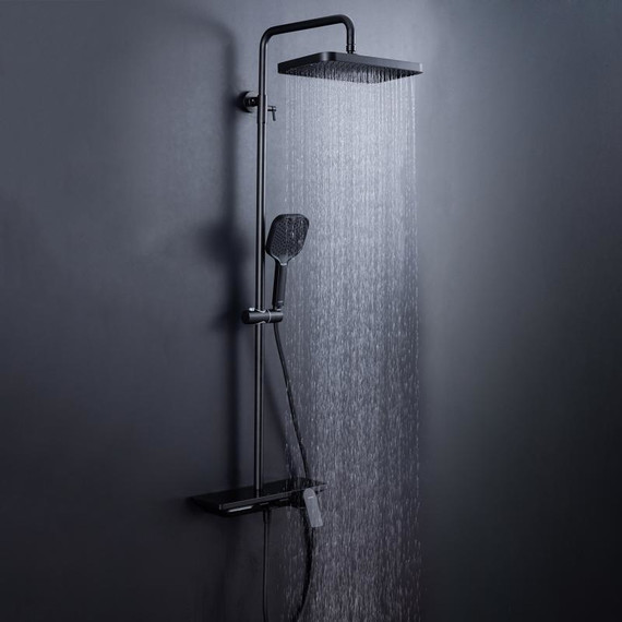 Душевая стойка Gappo G96 G2496-16, чёрный, Цвет производителя: чёрный - фото 3