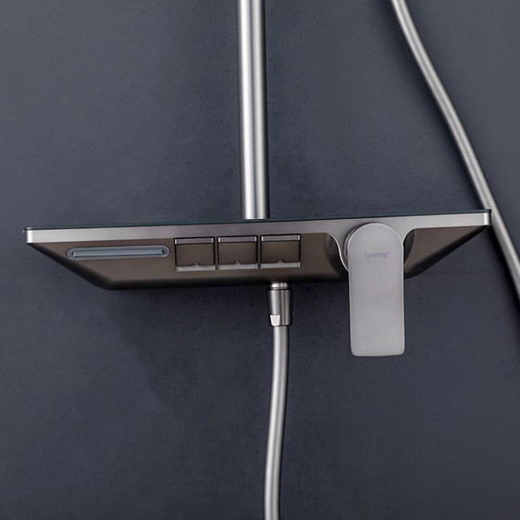 Душевая стойка Gappo G96 G2496-19, оружейная сталь, Цвет производителя: оружейная сталь - фото 6