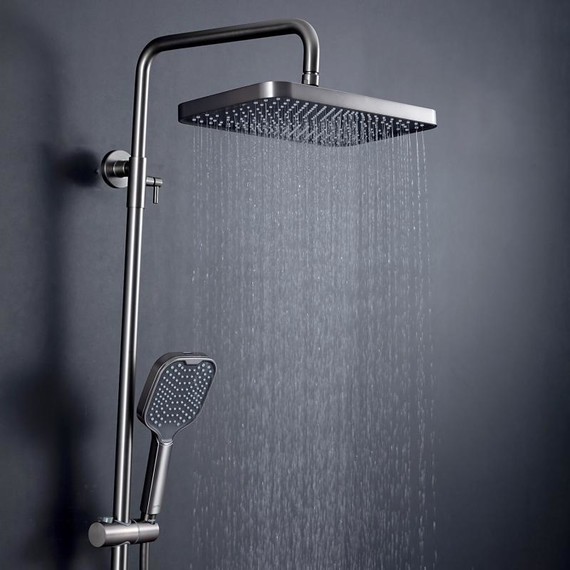 Душевая стойка Gappo G96 G2496-19, оружейная сталь, Цвет производителя: оружейная сталь - фото 14