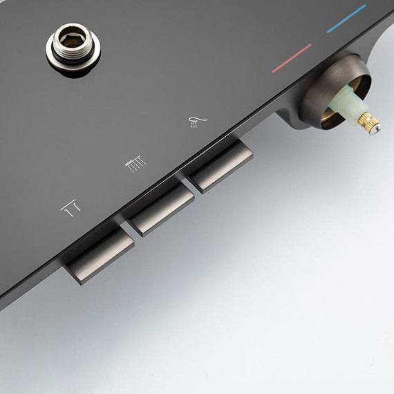 Душевая стойка Gappo G96 G2496-19, оружейная сталь, Цвет производителя: оружейная сталь - фото 16