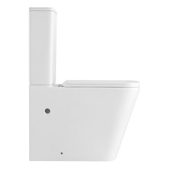 Унитаз-компакт безободковый Abber Rechteck AC1210T с крышкой микролифт, белый (система смыва Торнадо), Цвет производителя: белый - фото 5
