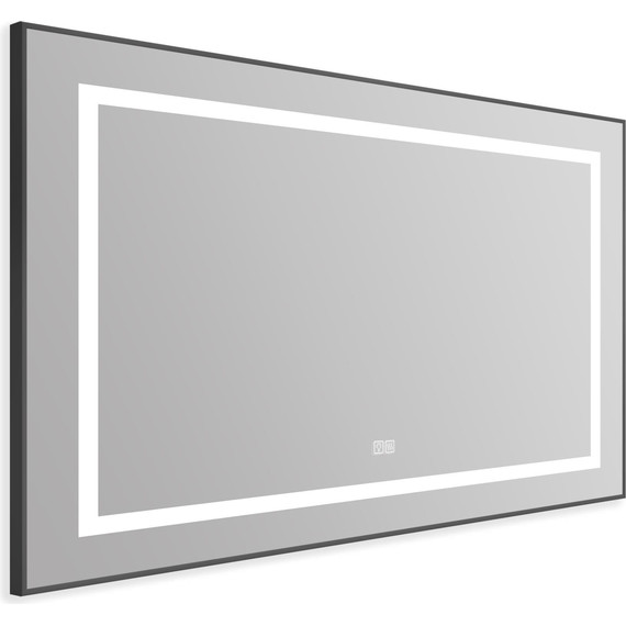 Зеркало BelBagno 98x68 см SPC-KRAFT-985-685-TCH-WARM-NERO, черный - фото 2