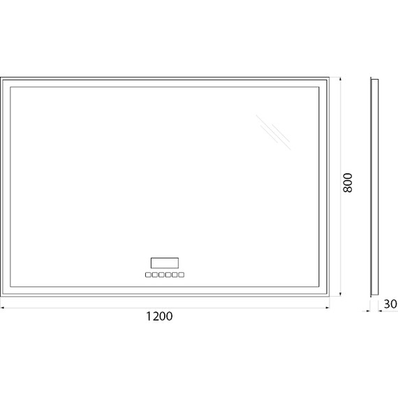 Зеркало BelBagno 120х80 см SPC-GRT-1200-800-LED-TCH-RAD - фото 10