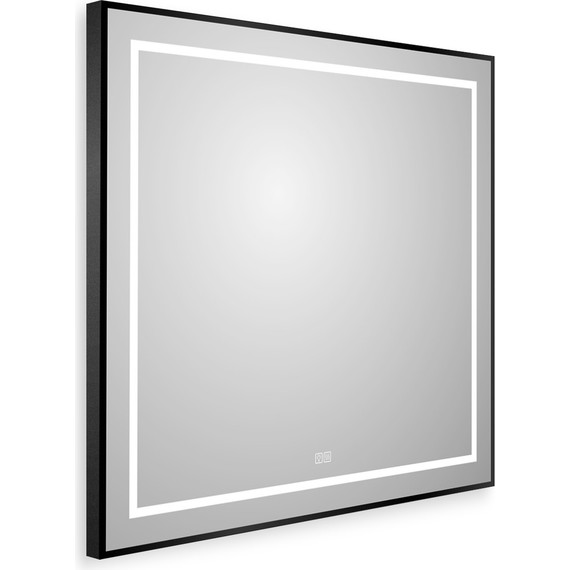 Зеркало BelBagno 80x80 см SPC-KRAFT-800-800-LED-TCH-WARM-NERO - фото 