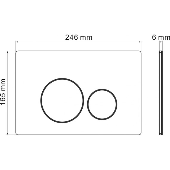 Кнопка смыва Grossman Style 700.K31.05.42M.42M, графит сатиновый - фото 5