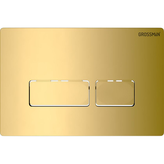 Кнопка смыва Grossman Pragma 700.K31.03.300.300, золото глянцевое - фото 