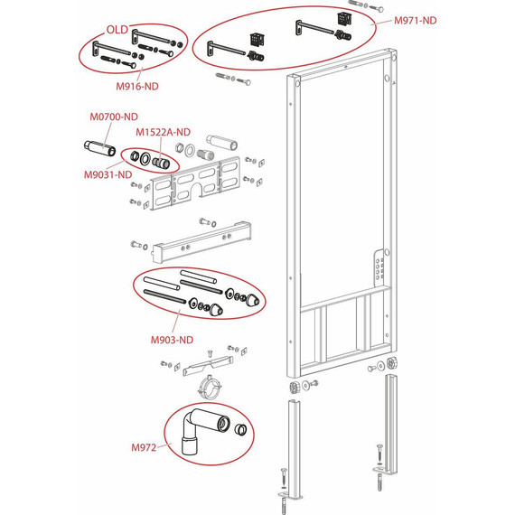 Инсталляция для биде Alcaplast A105/450 - фото 2