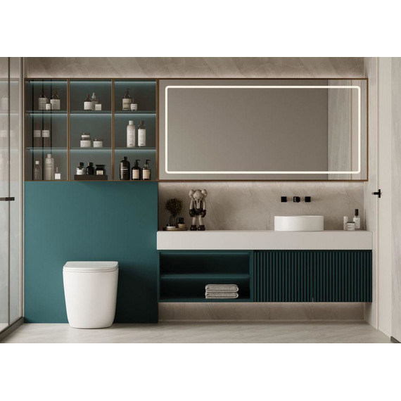 Унитаз приставной безободковый Abber Bequem AC1111TMW с крышкой микролифт, белый матовый (выпуск горизонтальный), Цвет производителя: белый матовый - фото 5