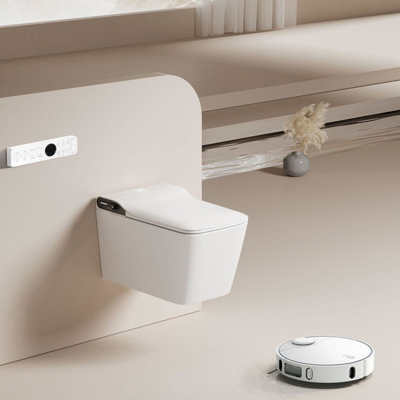 Электронный импульсный унитаз-биде Abber Rechteck AC1215S с крышкой микролифт - фото 3