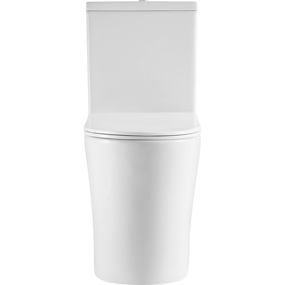 Унитаз-компакт безободковый Aquatek Оберон AQ1273H-00 с тонкой крышкой микролифт (увеличенная высота чаши унитаза 48 см) - фото 2