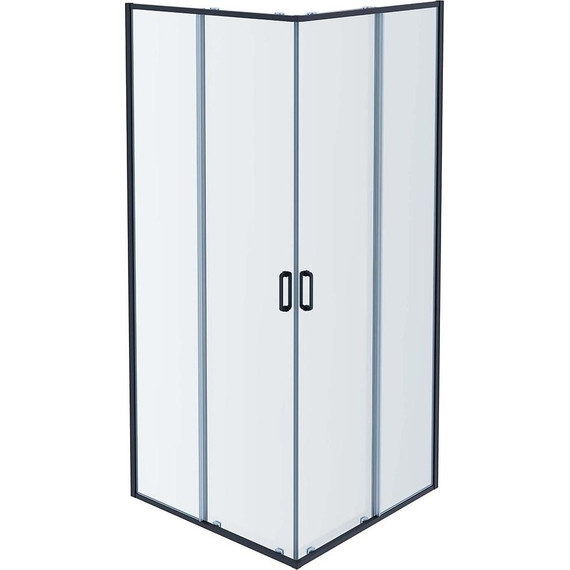 Душевое ограждение Aquatek 100x100 см AQ ARI KV 10020GM, оружейная сталь/прозрачное - фото 2