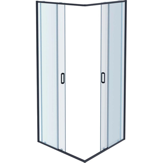 Душевое ограждение Aquatek 100x100 см AQ ARI KV 10020GM, оружейная сталь/прозрачное - фото 3