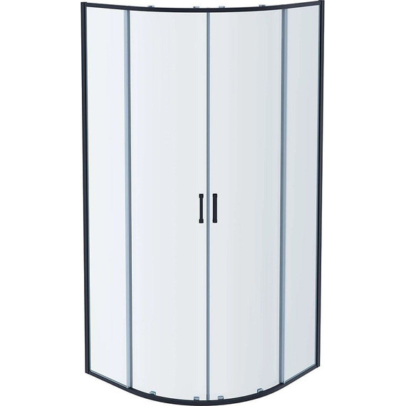 Душевое ограждение Aquatek 90x90 см AQ ARI RO 09020GM, оружейная сталь/прозрачное - фото 3