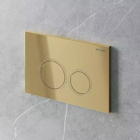 Кнопка смыва Grossman Pragma 700.K31.03.300.300RUS, золото глянцевое - фото 5