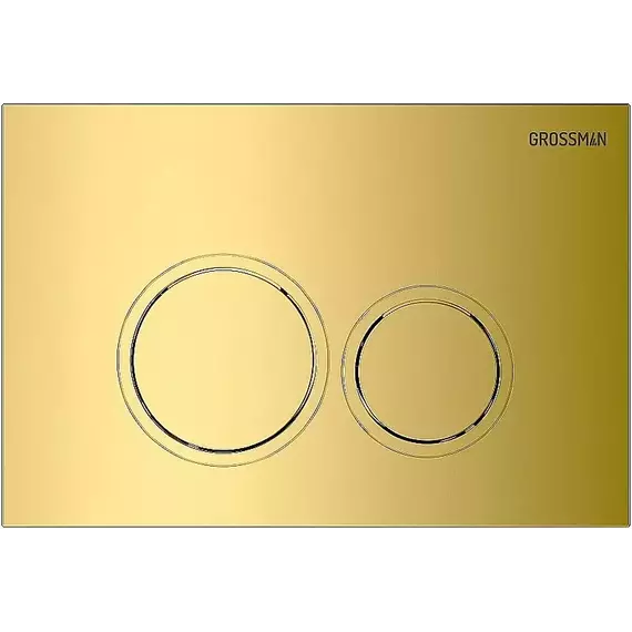 Кнопка смыва Grossman Pragma 700.K31.03.300.300RUS, золото глянцевое - фото 